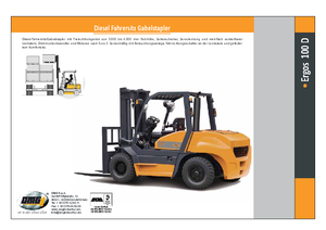 Челни вилични мотокари, дизелови OMG Ergos 100 D