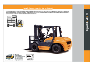 Челни вилични мотокари, дизелови OMG Ergos 70 D