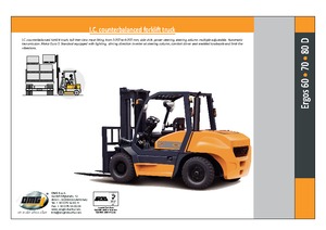 Челни вилични мотокари, дизелови OMG Ergos 70 D