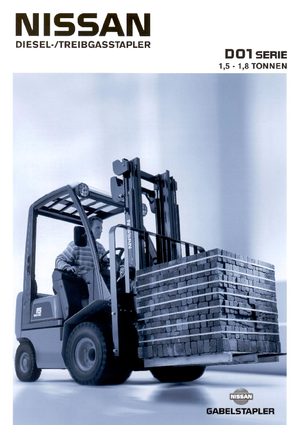 Челни вилични мотокари, дизелови Nissan FD 01 A 18 Q