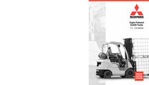 Челни вилични мотокари, дизелови Mitsubishi FD20CN