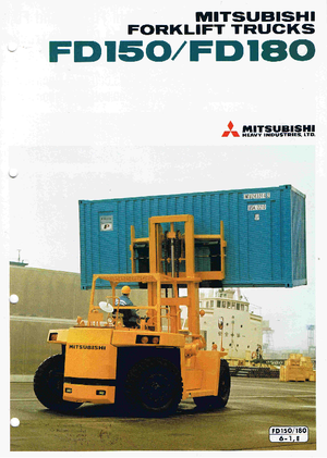 Челни вилични мотокари, дизелови Mitsubishi FD 150
