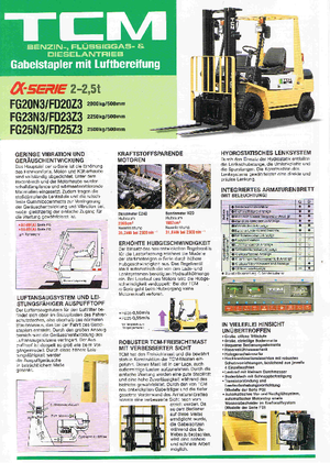 Челни вилични мотокари, дизелови TCM FD 25 Z 3 T