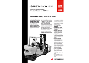 Челни вилични мотокари, дизелови Mitsubishi FD 40 N