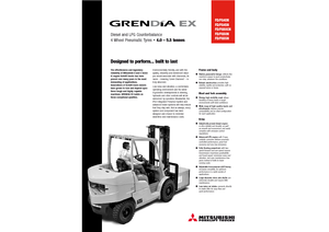 Челни вилични мотокари, дизелови Mitsubishi FD 40 N