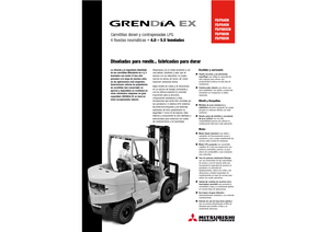 Челни вилични мотокари, дизелови Mitsubishi FD 40 N