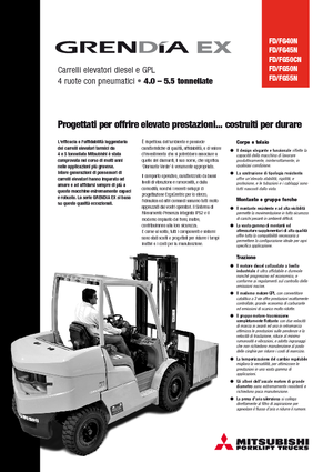 Челни вилични мотокари, дизелови Mitsubishi FD 50 CN