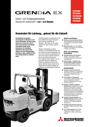 Челни вилични мотокари, дизелови Mitsubishi FD 50 CN