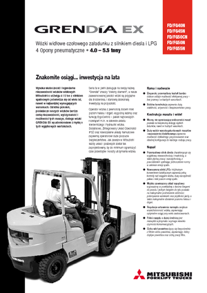 Челни вилични мотокари, дизелови Mitsubishi FD 50 CN