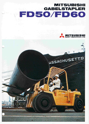 Челни вилични мотокари, дизелови Mitsubishi FD 50 CT