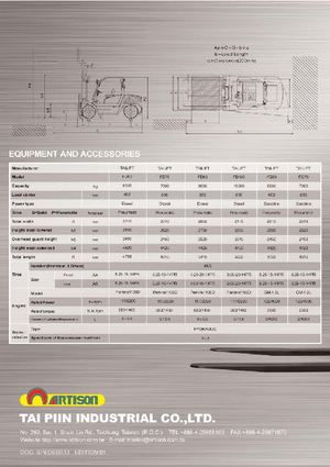 Челни вилични мотокари, дизелови Artison FD 60