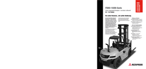 Челни вилични мотокари, дизелови Mitsubishi FD100N