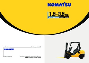 Челни вилични мотокари, дизелови Komatsu FD 30 T 14