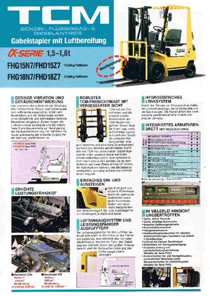 Челни вилични мотокари, дизелови TCM FHD 15 Z 7