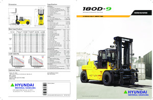 Челни вилични мотокари, дизелови Hyundai 180D-9