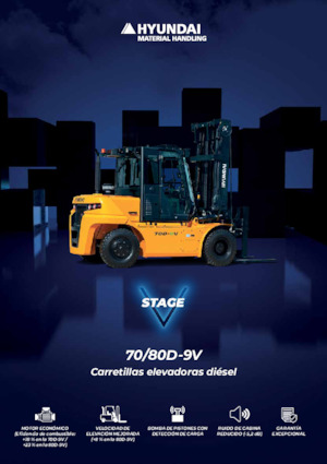 Челни вилични мотокари, дизелови Hyundai 70D-9V