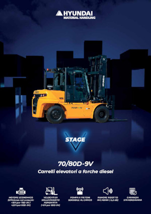 Челни вилични мотокари, дизелови Hyundai 70D-9V