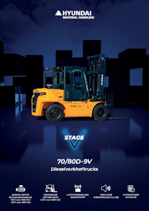 Челни вилични мотокари, дизелови Hyundai 70D-9V