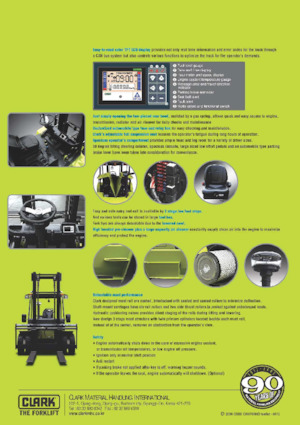 Челни вилични мотокари, дизелови Clark C 80 D 900