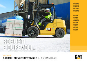 Челни вилични мотокари, дизелови Caterpillar DP25N3