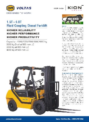 Челни вилични мотокари, дизелови OM DVX 15 FC