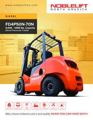 Челни вилични мотокари, дизелови Noblelift FD4P70N