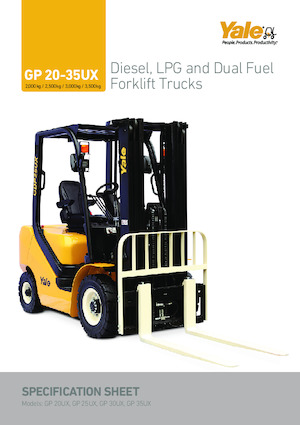 Челни вилични мотокари, дизелови Yale GP20UX