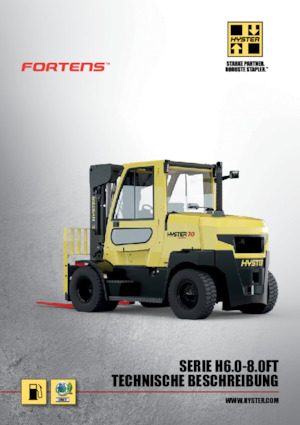 Челни вилични мотокари, дизелови Hyster H7.0FTS 9
