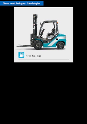 Челни вилични мотокари, дизелови Baoli KBD 25+