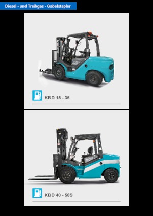 Челни вилични мотокари, дизелови Baoli KBD 25