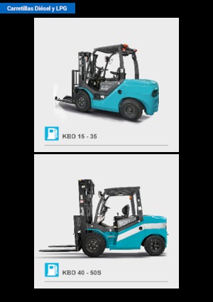 Челни вилични мотокари, дизелови Baoli KBD 25