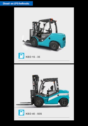 Челни вилични мотокари, дизелови Baoli KBD 25