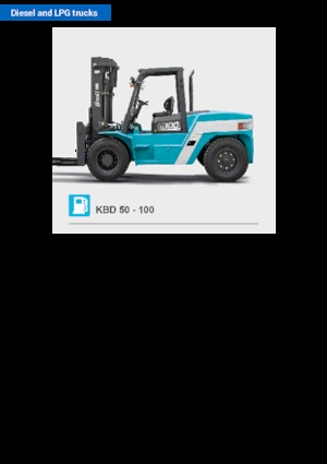 Челни вилични мотокари, дизелови Baoli KBD 100