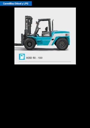 Челни вилични мотокари, дизелови Baoli KBD 100