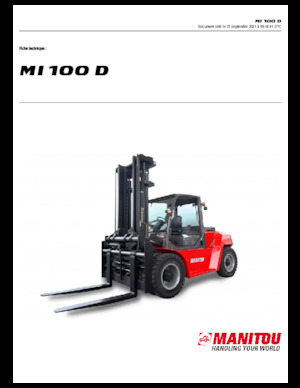 Челни вилични мотокари, дизелови Manitou MI 100 D
