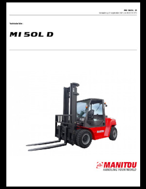 Челни вилични мотокари, дизелови Manitou MI 50 L D