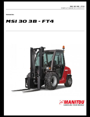 Високоповдигачи с висока проходимост Manitou MSI 30 3B / FT4