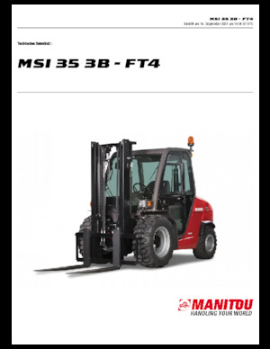 Високоповдигачи с висока проходимост Manitou MSI 35 3B / FT4