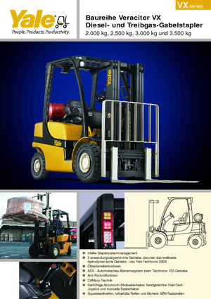 Челни вилични мотокари, дизелови Yale GDP 25VX