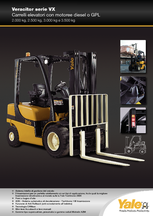 Челни вилични мотокари, дизелови Yale GDP 25VX