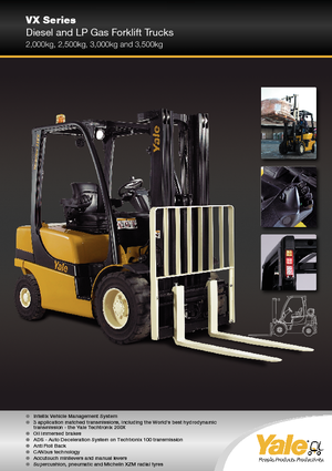 Челни вилични мотокари, дизелови Yale GDP 25VX