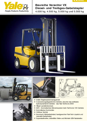 Челни вилични мотокари, дизелови Yale GDP 40 VX 5