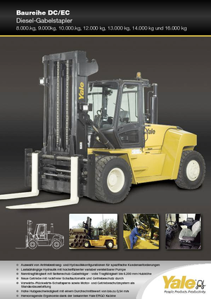 Челни вилични мотокари, дизелови Yale GDP 80 DC