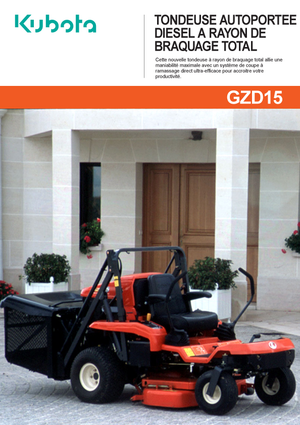 Общински многофункционални превозни средства на дизел Kubota GZD 15 HD