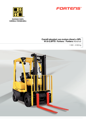 Челни вилични мотокари, дизелови Hyster H1.6FT