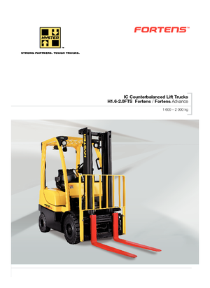 Челни вилични мотокари, дизелови Hyster H1.6FT
