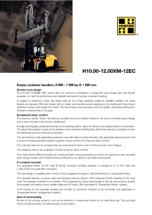 Челни вилични мотокари, дизелови Hyster H10.00XM 12EC