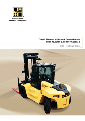 Челни вилични мотокари, дизелови Hyster H12.00XM 6