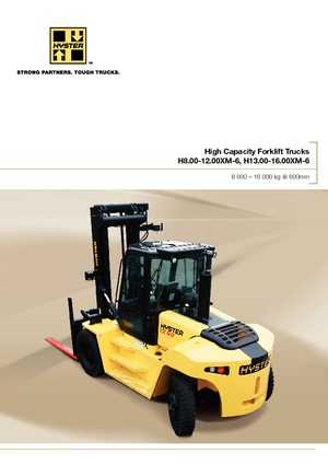 Челни вилични мотокари, дизелови Hyster H12.00XM 6