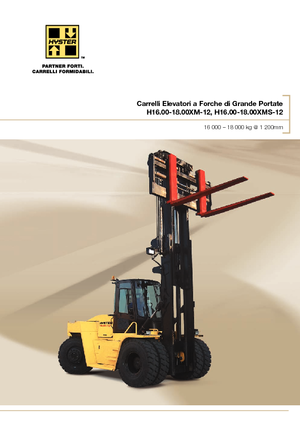 Челни вилични мотокари, дизелови Hyster H16.00XM 12